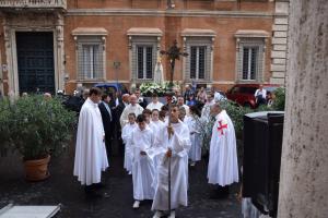 L'arrivo a S. Maria in Campitelli